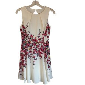 Teeze Me Cream Floral Mini Dress Size 1/2
